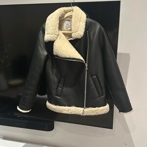 mango shearling coat